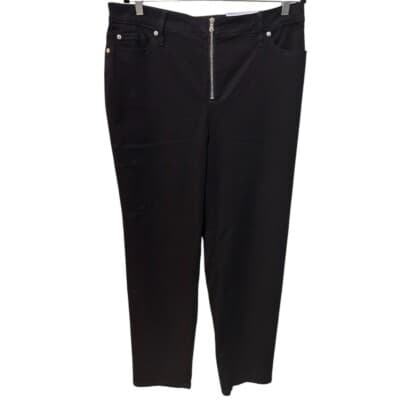 I.N.C. International Concepts Women's Exposed-Zip Straight-Leg Jeans 18 - Thumbnail 3