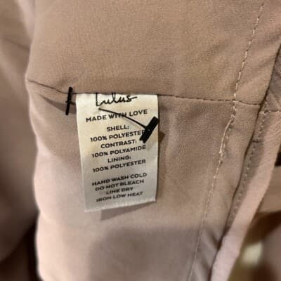 Lulus Loving Arms Taupe Lace Long Sleeve Peplum Top XL - Thumbnail 6