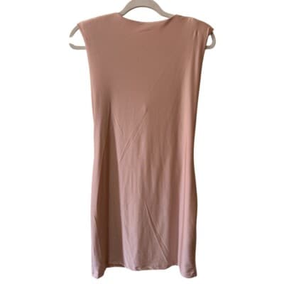 Bar III Sleeveless Draped Neck Mini Dress Polished Nude S - Thumbnail 3