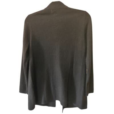 Charter Club 100% Cashmere Black Open Front Cardigan S - Thumbnail 5