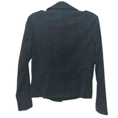 Cabi Tartan Green Blue Plaid Moto Jacket 4 - Thumbnail 2