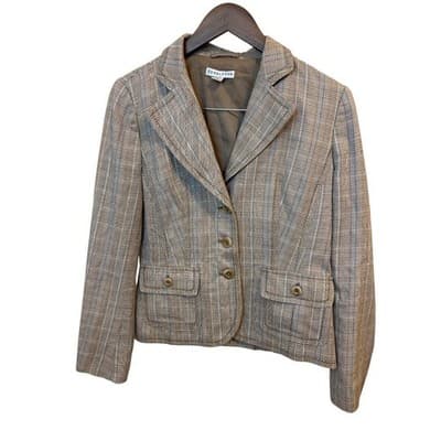 Pendleton Plaid Skirt Suit Set Women's Size 10 Blazer Career Business Casual - Thumbnail 2