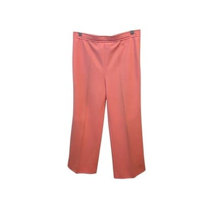 Vintage Givenchy Sport Coral Pink High Waist Wide Leg Trousers Pants Size 14 - Image 1