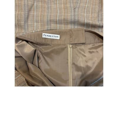 Pendleton Plaid Skirt Suit Set Women's Size 10 Blazer Career Business Casual - Thumbnail 7
