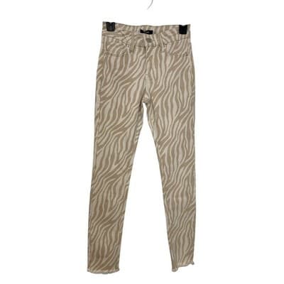 NWOT Aqua High Rise Ankle Skinny Jeans Natural 24 - Thumbnail 5