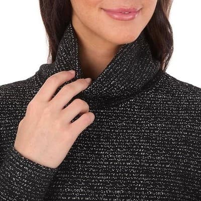 The American Outdoorsman Women's Metallic Black Turtleneck Sweater - Thumbnail 2