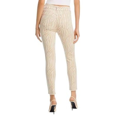 NWOT Aqua High Rise Ankle Skinny Jeans Natural 24 - Thumbnail 2