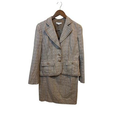 Pendleton Plaid Skirt Suit Set Women's Size 10 Blazer Career Business Casual - Image 1