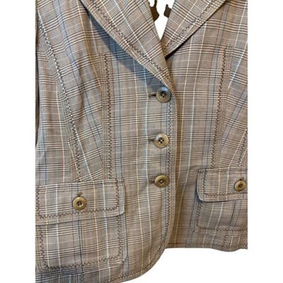 Pendleton Plaid Skirt Suit Set Women's Size 10 Blazer Career Business Casual - Thumbnail 4
