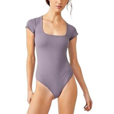 Intimately Free People Square Eyes Womens Knit Shirt Bodysuit XS - Image 1