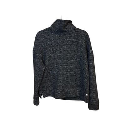 The American Outdoorsman Women's Metallic Black Turtleneck Sweater - Thumbnail 3