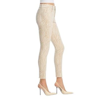 NWOT Aqua High Rise Ankle Skinny Jeans Natural 24 - Thumbnail 3