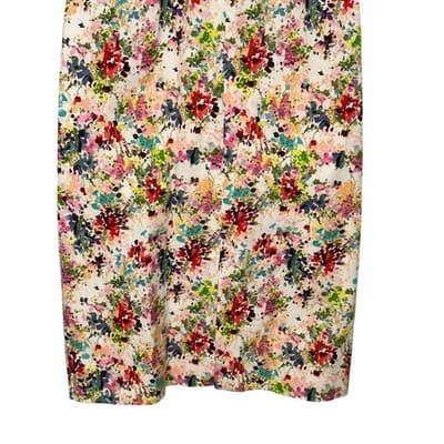 Black Halo Daria Floral Print Dress Sleeveless Sheath Cocktail Party Size 4 - Thumbnail 8