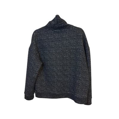 The American Outdoorsman Women's Metallic Black Turtleneck Sweater - Thumbnail 6