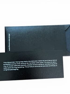 Alexander Wang Black Satin Fringe Black Logo Shoulder Bag 2022 - Thumbnail 5