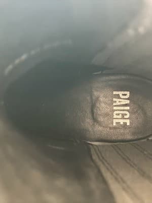 PAIGE Black Suede Ankle Boots with Block Heel 7 - Thumbnail 5