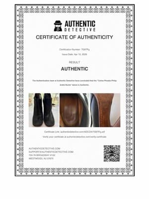 Celine Phoebe Philo Black Leather Ankle Booties with Brown Stacked Heel - Thumbnail 9