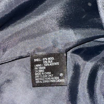 Tahari Ruffle Collar Blazer Jacket Silk Blend Career Formal Black Size 12 - Thumbnail 5