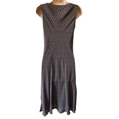 Charter Club Silk Dress Sleeveless Cowl Neck Diamond Pattern Petite 2P - Thumbnail 2