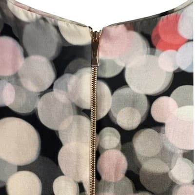 Kate Spade Bubbles Upon Bubbles‎ Silk Dress Pink Black 14 - Thumbnail 6