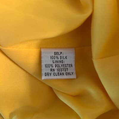 Ali Ro Yellow Silk Dress Sleeveless Party Cocktail Ruffle Size 6 - Thumbnail 4