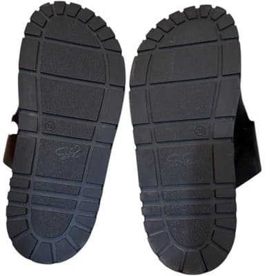 Christian Di Riccio Platform Sandals Buckle Slides Chunky Sole Black Size 8 - Thumbnail 2