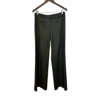 NWOT Michael Kors Olive Virgin Wool Wide Leg Trousers 10 - Image 1