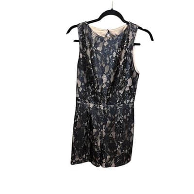 NWT Alice+Olivia Ashleigh Lace Romper Sleeveless Open Back - Thumbnail 3
