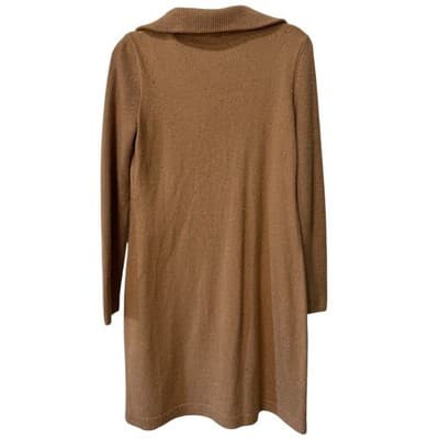 Talbots Sweater Dress Knit Pullover 1/2 Zip Collared Long Sleeve Small - Thumbnail 3