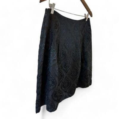 Talbots Petite Black Jacquard Damask Skirt 12P - Thumbnail 5