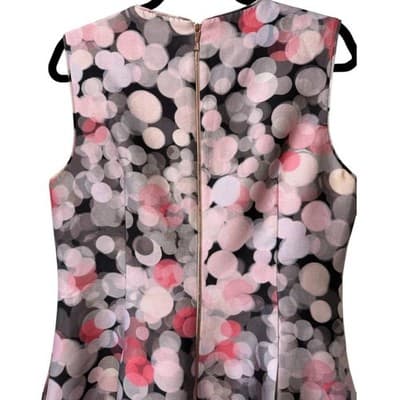 Kate Spade Bubbles Upon Bubbles‎ Silk Dress Pink Black 14 - Thumbnail 5