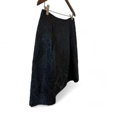 Talbots Petite Black Jacquard Damask Skirt 12P - Thumbnail 2