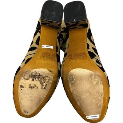 Steve Madden Leopard Print Knit Ankle Sock Boots 39/8 - Thumbnail 5