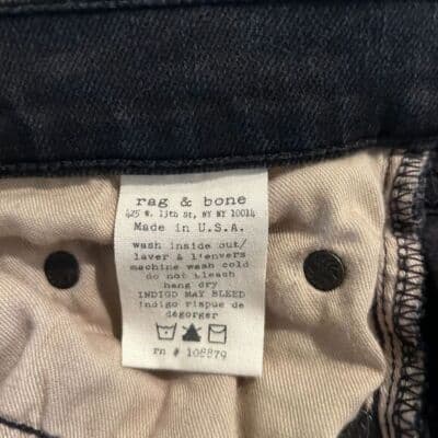 rag & bone Black Distressed Skinny Jeans Rock with Holes Size 29 - Thumbnail 8