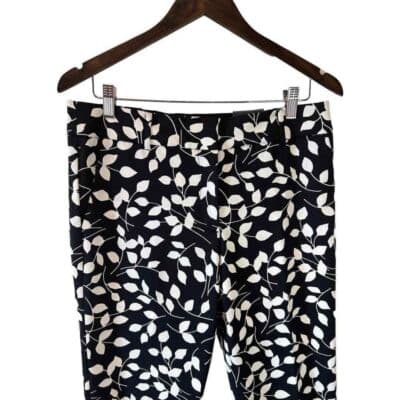 NWT Talbots Abstract Leaves Hampshire Ankle Pants 6 - Thumbnail 4