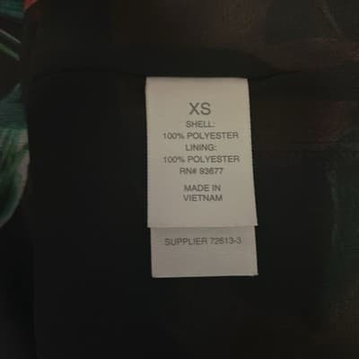 Bisou‎ Bisou Tropical Floral Halter Top Gold Chain X-Small - Thumbnail 6