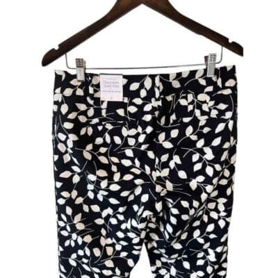 NWT Talbots Abstract Leaves Hampshire Ankle Pants 6 - Thumbnail 7
