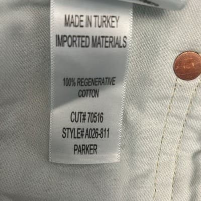 NWOT AGOLDE Parker Light Blue Distressed Denim Cutoff Shorts - Thumbnail 3