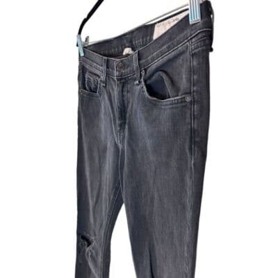rag & bone Black Distressed Skinny Jeans Rock with Holes Size 29 - Thumbnail 4