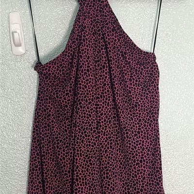 MICHAEL Michael Kors Pink Halter Camisole with Black Dot Print - Thumbnail 3