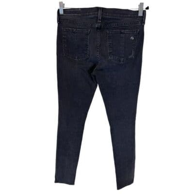 rag & bone Black Distressed Skinny Jeans Rock with Holes Size 29 - Thumbnail 5