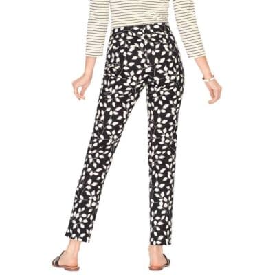 NWT Talbots Abstract Leaves Hampshire Ankle Pants 6 - Thumbnail 2