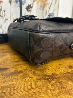 Coach Hudson Brown Signature Crossbody - Thumbnail 5