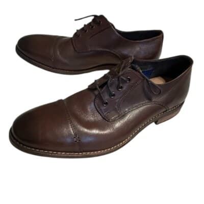 Nunn Bush 84652-200 Holt Lace-Up Brown Leather Cap Toe Oxfords shoes Men's 10 W - Thumbnail 3