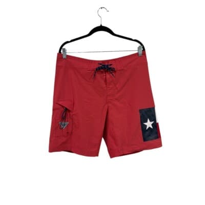Columbia PFG Board Shorts Texas Flag Swim Trunks Outdoor Red Size 34 - Image 1