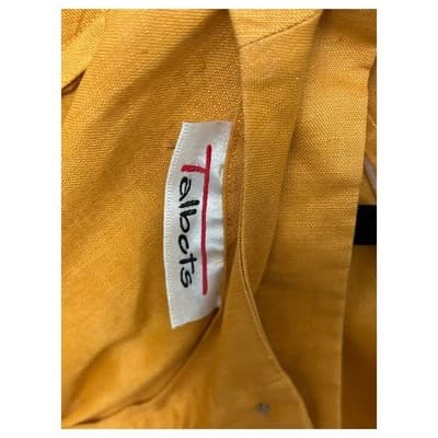 Vintage Talbots Sleeveless Top Button Back Linen Casual Blouse Size 14 - Thumbnail 3