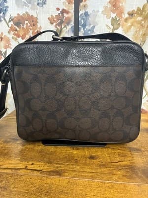 Coach Hudson Brown Signature Crossbody - Thumbnail 3