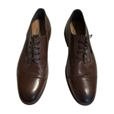 Nunn Bush 84652-200 Holt Lace-Up Brown Leather Cap Toe Oxfords shoes Men's 10 W - Thumbnail 4