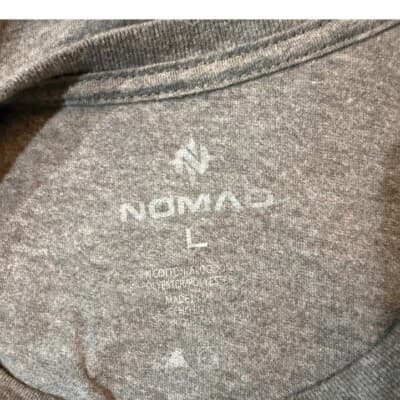 Nomad Gray Graphic Logo Crew Neck Short Sleeve T-Shirt Men's L - Thumbnail 3
