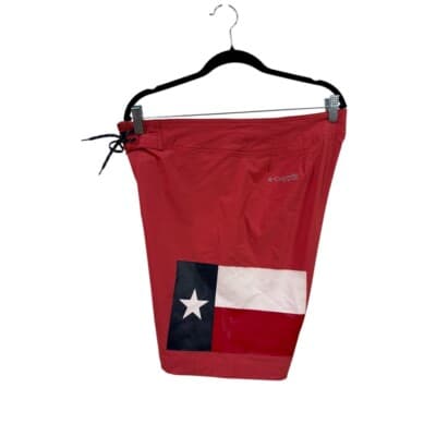 Columbia PFG Board Shorts Texas Flag Swim Trunks Outdoor Red Size 34 - Thumbnail 3